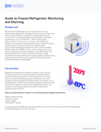 Guide to Freezer_Refrigerator Monitoring
